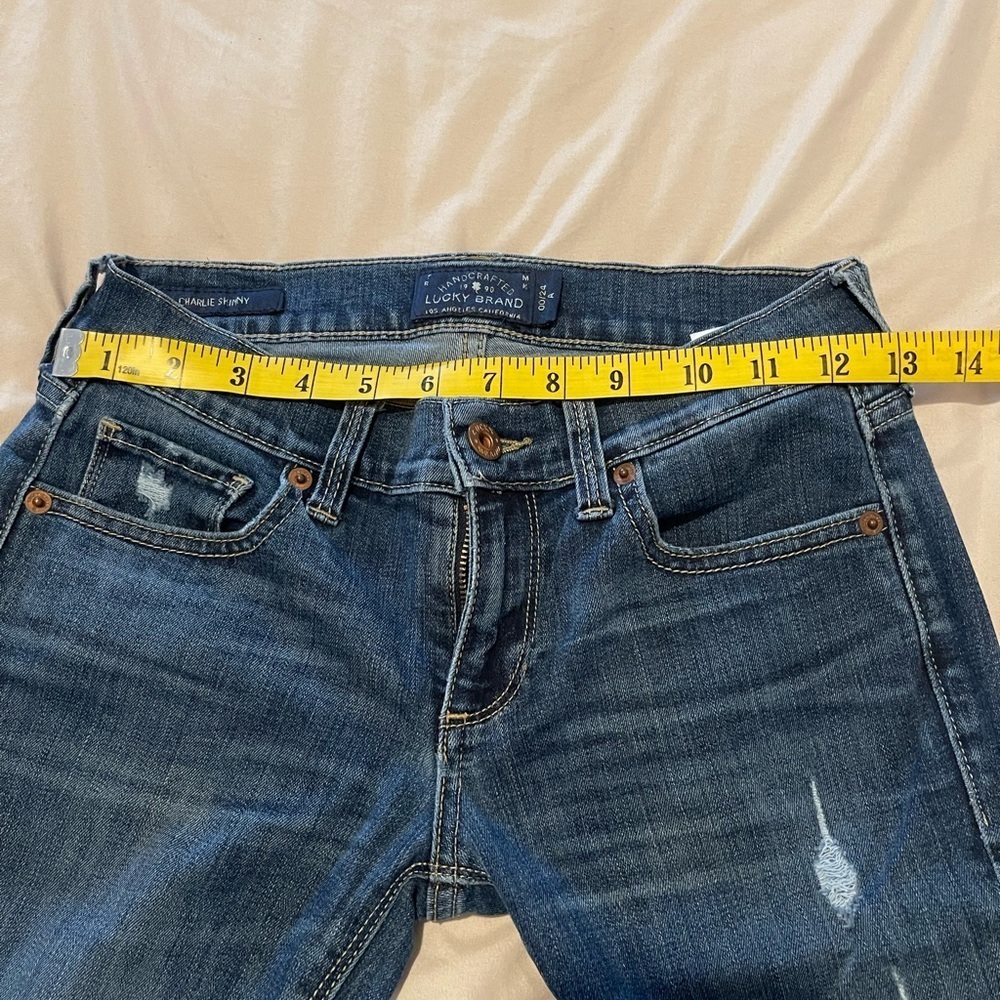 Lucky Brand Charlie Ankle Blue Women's Jeans Size 24 - Picture 4 of 6